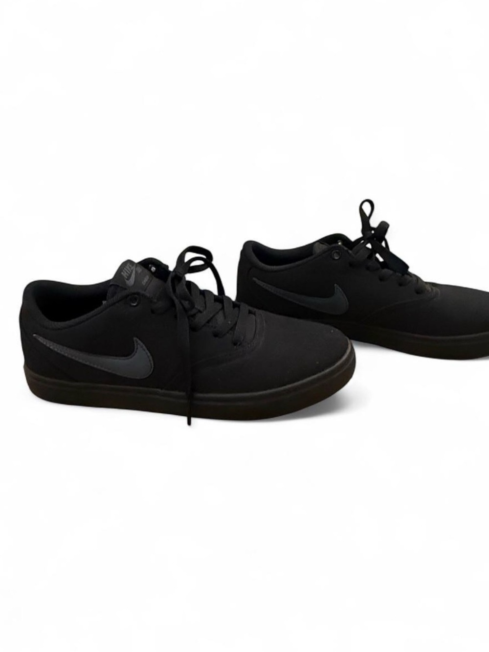 Nike SB Check Men’s Black Low-Top Casual Skateboard Sneakers size 8 like new
